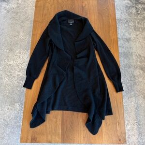 Cynthia Rowley Women's Black Cashmere Sweater Cardigan Jacket Size S